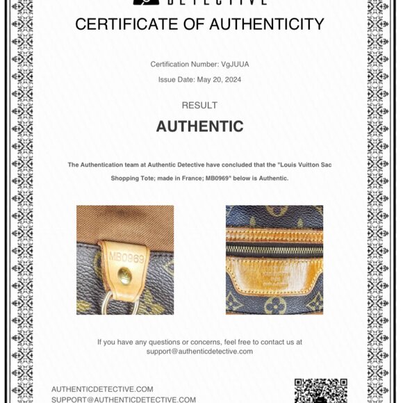 Louis Vuitton Sac Shopping Tote - Vintage Monogram w/ Replaced Handles from LV - Picture 17 of 17